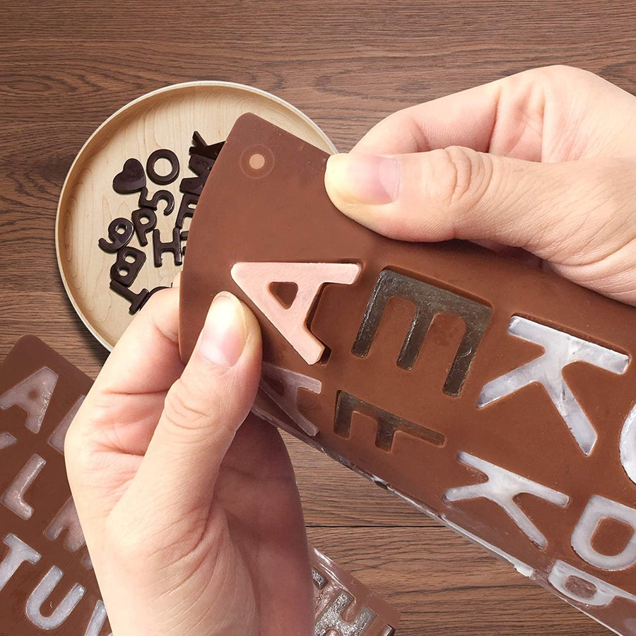 3D Alphabet Silicone DIY Chocolate Mold - Image 0