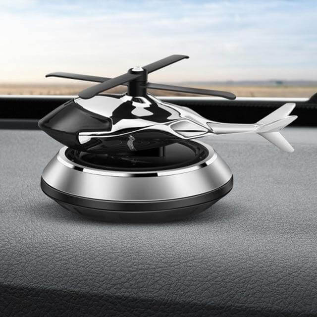 Solar Powered Rotating Helicopter Car Air Freshener - Image 2