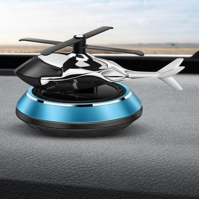 Solar Powered Rotating Helicopter Car Air Freshener