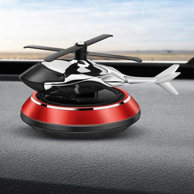 Solar Powered Rotating Helicopter Car Air Freshener - Image 5
