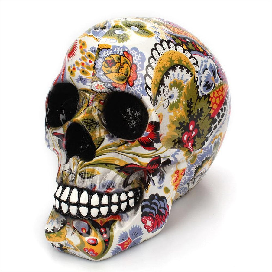 Creative Colorful Resin Skull Halloween Party Decoration - Image 1