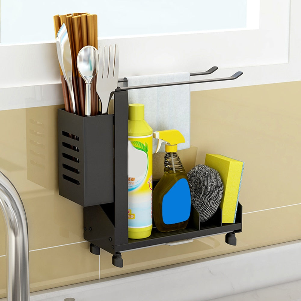 Non-Slip Kitchen Sink Storage Rack Drainer