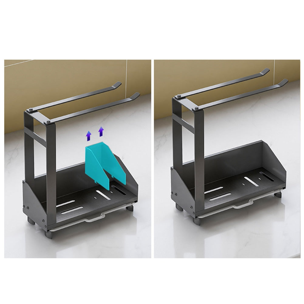 Non-Slip Kitchen Sink Storage Rack Drainer