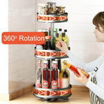 360 Rotating Kitchen Spice Storage Rack