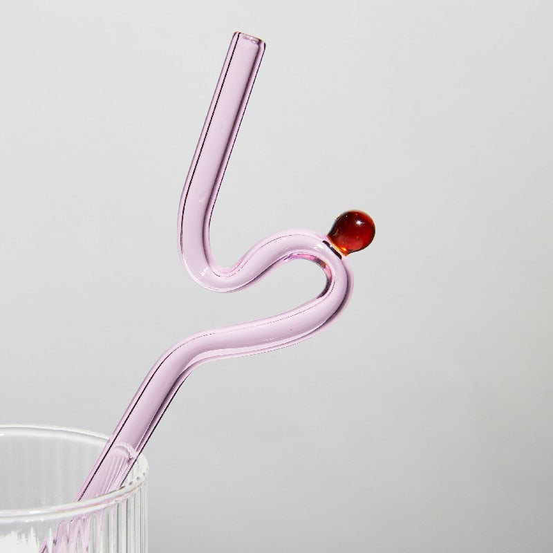 Colorful Environment Friendly Reusable Glass Straw - Image 11