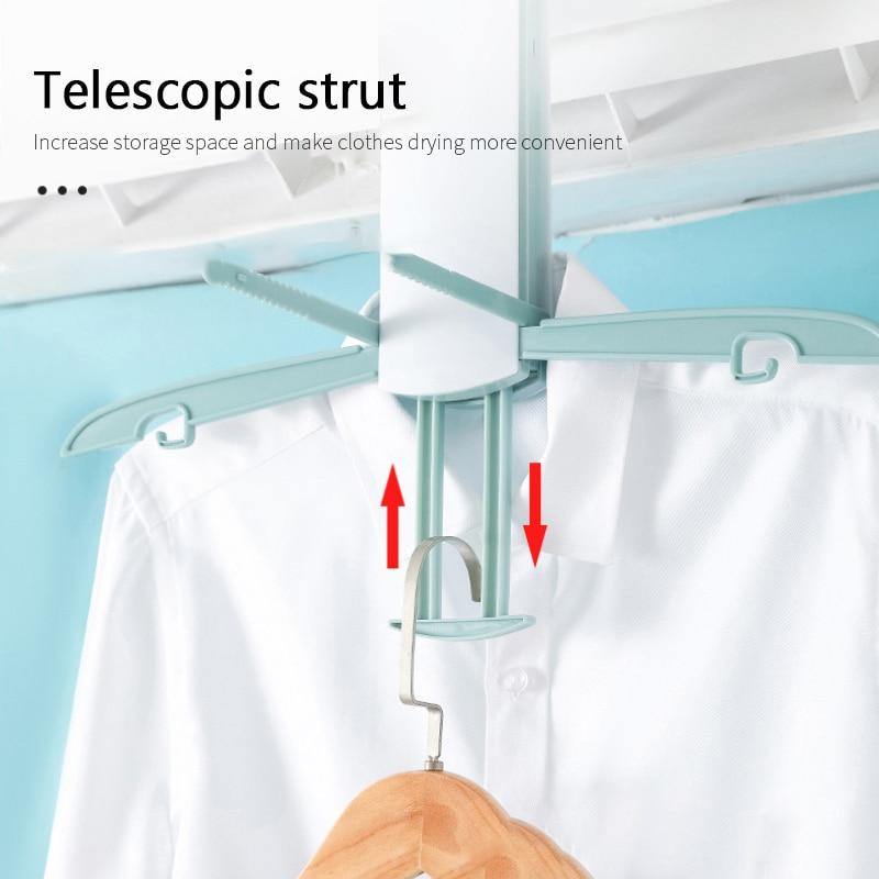 Foldable Air Conditioning Drying Hanger Rack - Image 10