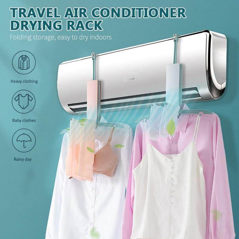 Foldable Air Conditioning Drying Hanger Rack - MaviGadget