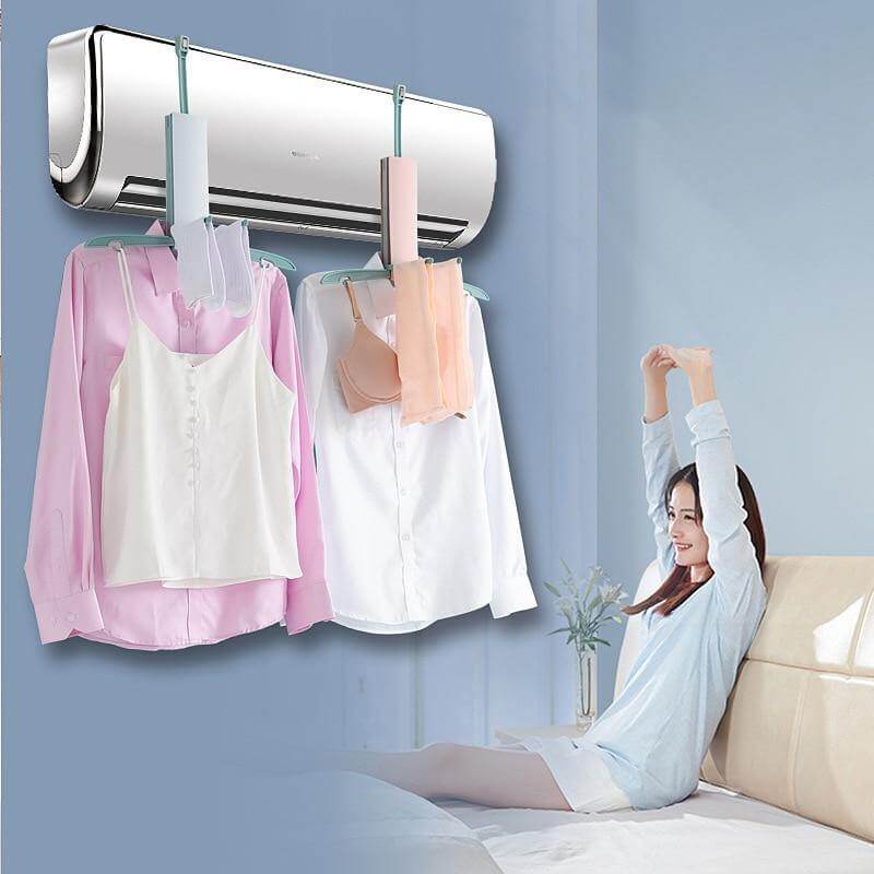 Foldable Air Conditioning Drying Hanger Rack - Image 6