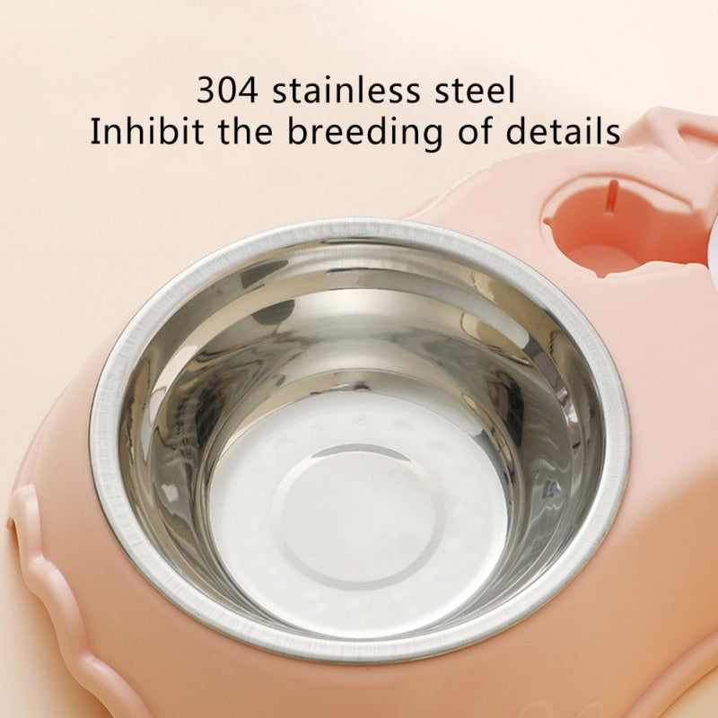 3in1 Stainless Steel Pet Food Bowl