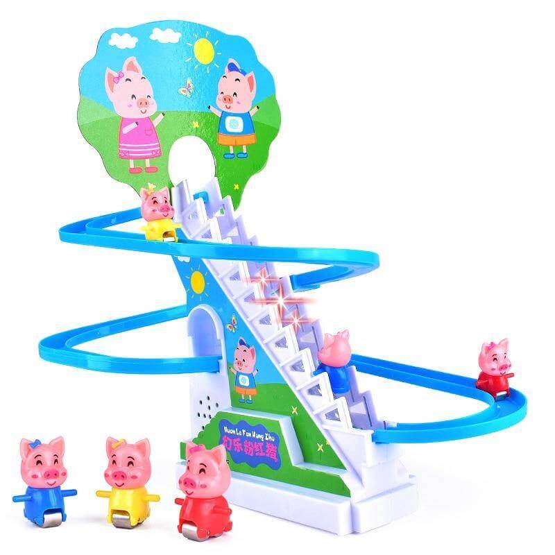 Electric Rail Stair Climbing Fun Kid Toy Set - Image 0