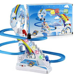 Electric Rail Stair Climbing Fun Kid Toy Set