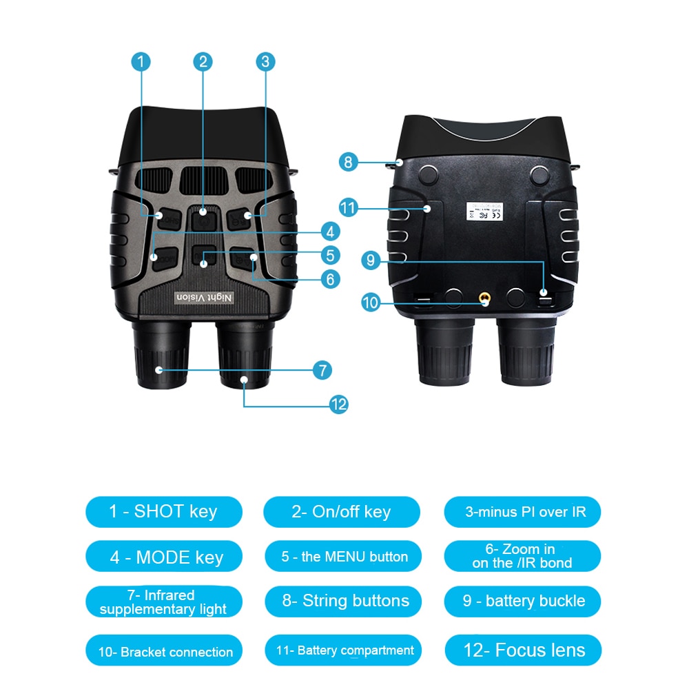 High Magnification Clear Night Vision Binocular