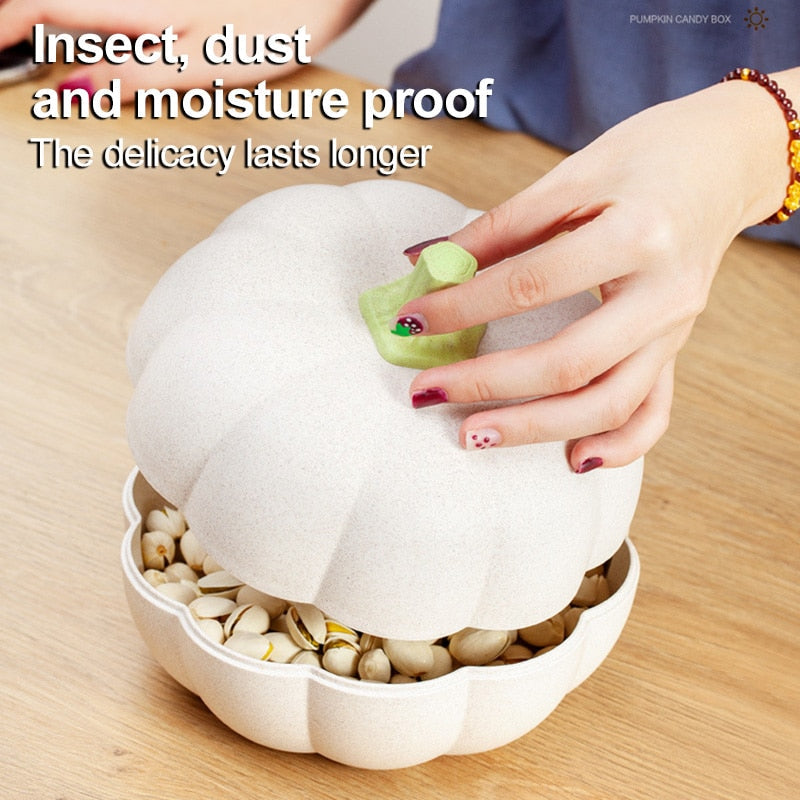 Pumpkin Multi-Layer Snack Storage Box