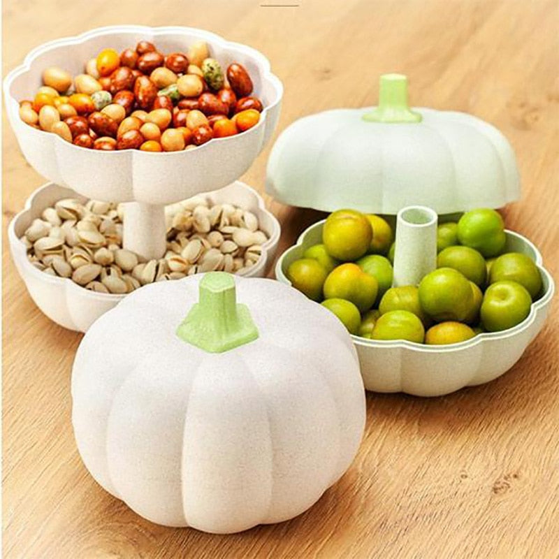 Pumpkin Multi-Layer Snack Storage Box