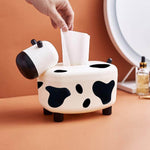 Cute Mini Cow Tissue Storage Toothpick Box - MaviGadget