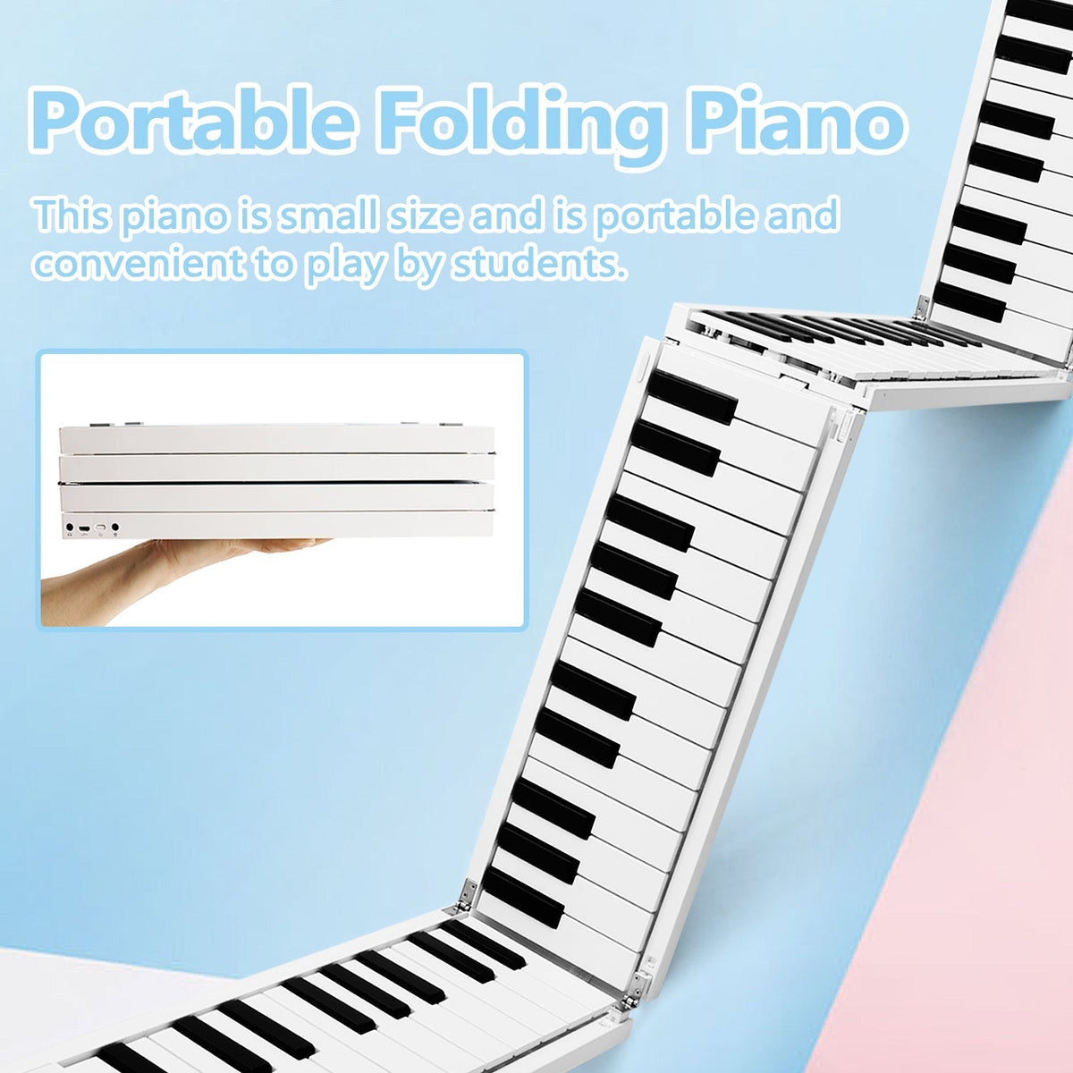 Multifunctional Foldable Portable Electronic Piano