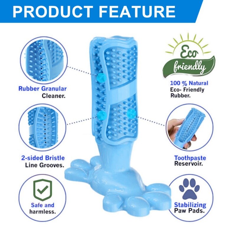 Pet Tooth Cleaner Natural Rubber Chew Toy - Image 7