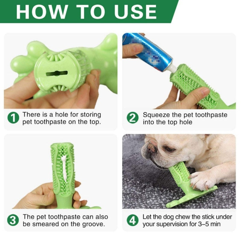 Pet Tooth Cleaner Natural Rubber Chew Toy - Image 5