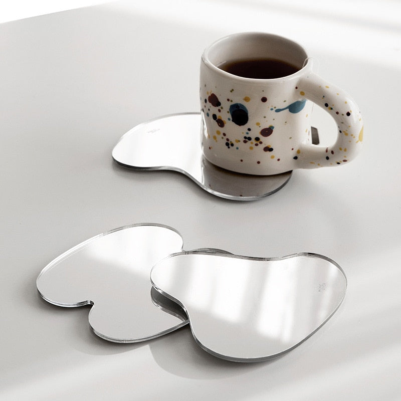 Modern Mirrored Irregular Coasters - Image 0