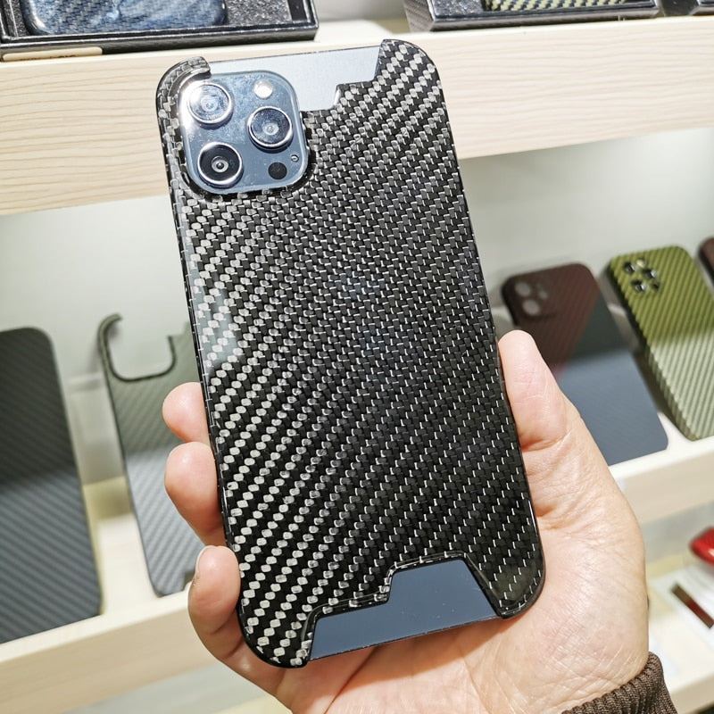 Creative Carbon Fiber Thin iPhone Case - Image 1