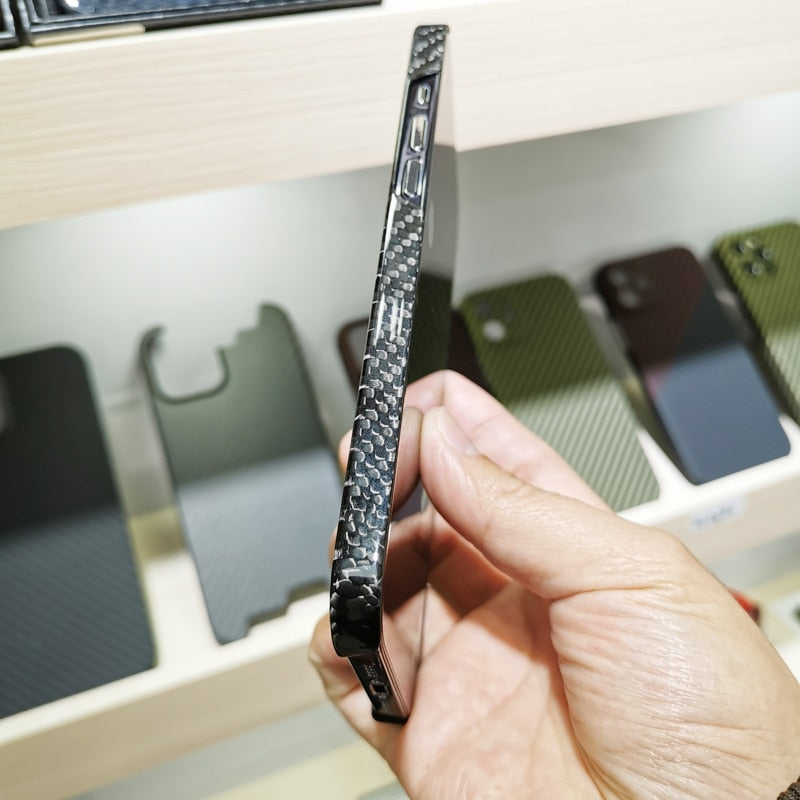 Creative Carbon Fiber Thin iPhone Case - Image 2