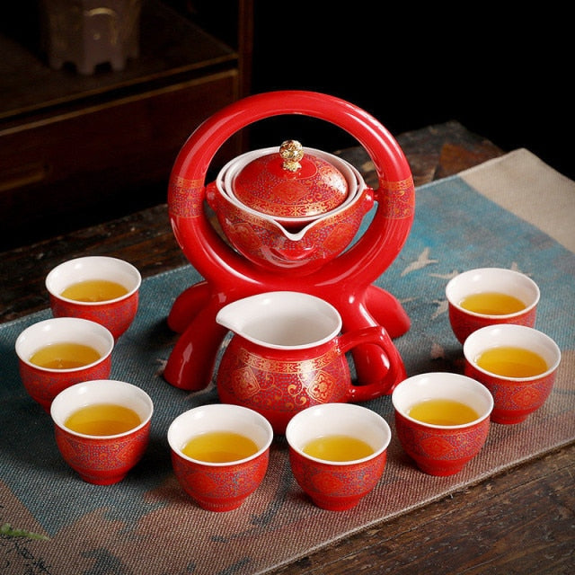 Unique Ancient Chinese Porcelain Teapot Set - Image 9