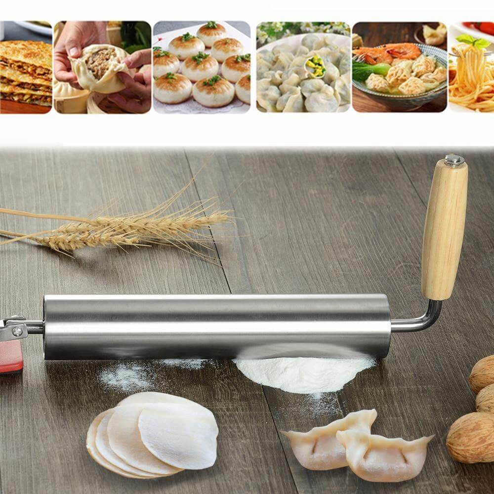 Stainless Steel Easy Dough Roller Pin - MaviGadget