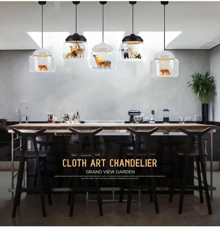Modern Nordic Minimalist Glass Lampshade Pendant Lamp - Image 2