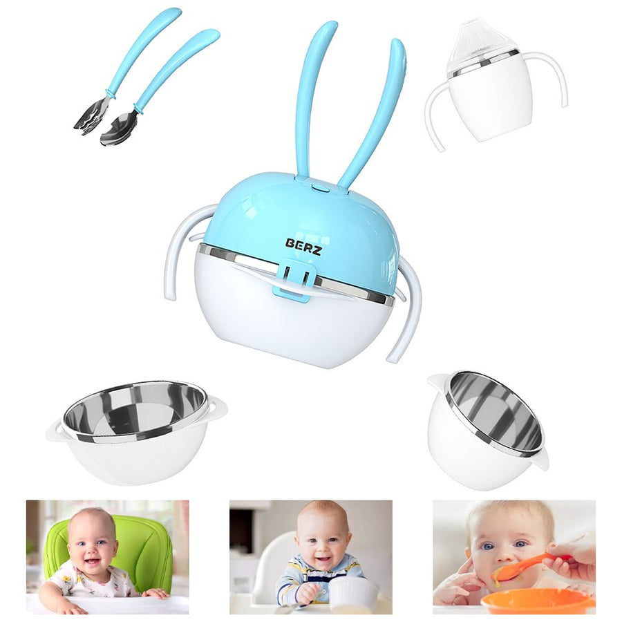 5in1 Deer Baby Tableware Set - Image 5