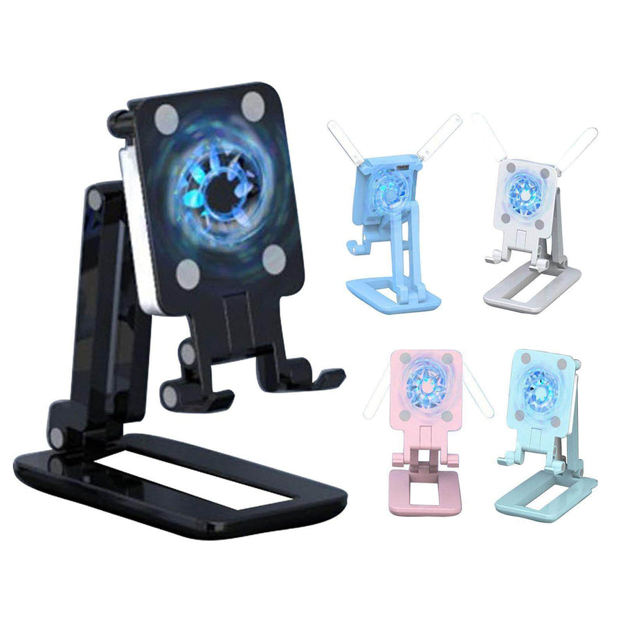 3in1 Selfie Light Adjustable Cooling Fan Phone Holder - Image 14