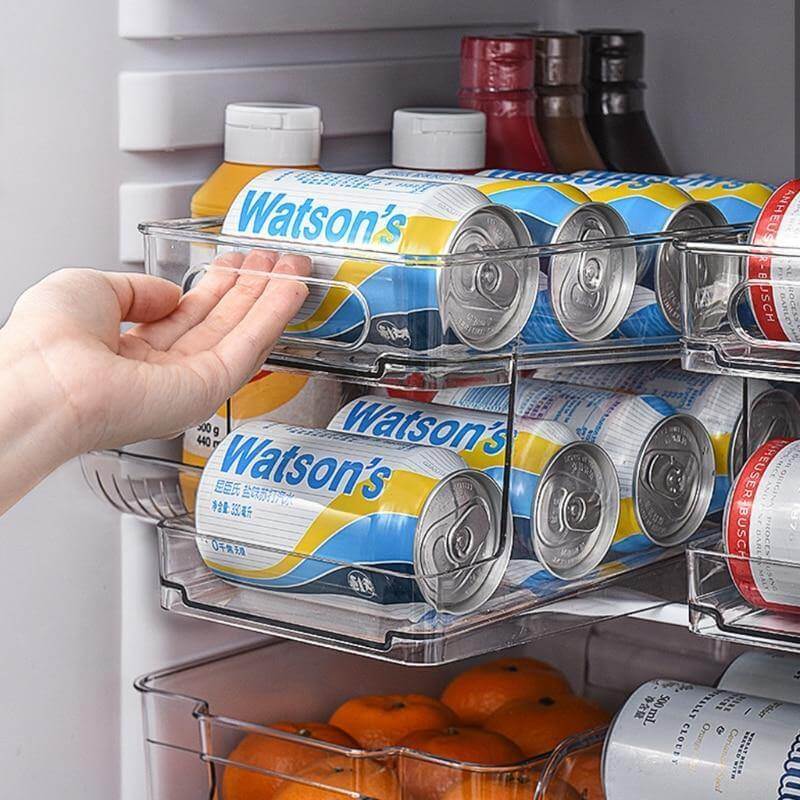 Refrigerator Storage Organizer Can Dispenser