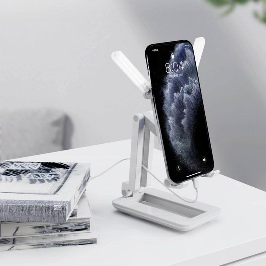 3in1 Selfie Light Adjustable Cooling Fan Phone Holder - Image 7