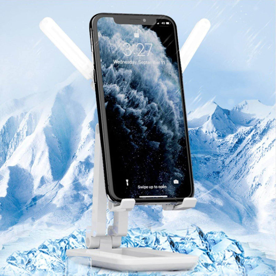 3in1 Selfie Light Adjustable Cooling Fan Phone Holder - Image 10