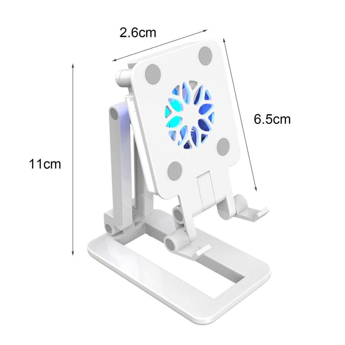 3in1 Selfie Light Adjustable Cooling Fan Phone Holder