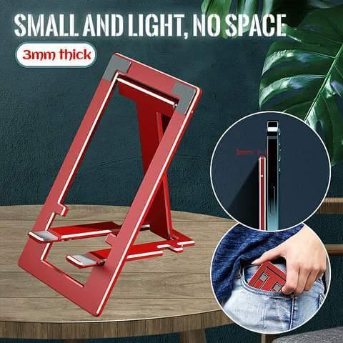 Ultra-thin Portable Foldable Aluminum Phone Holder - Image 1