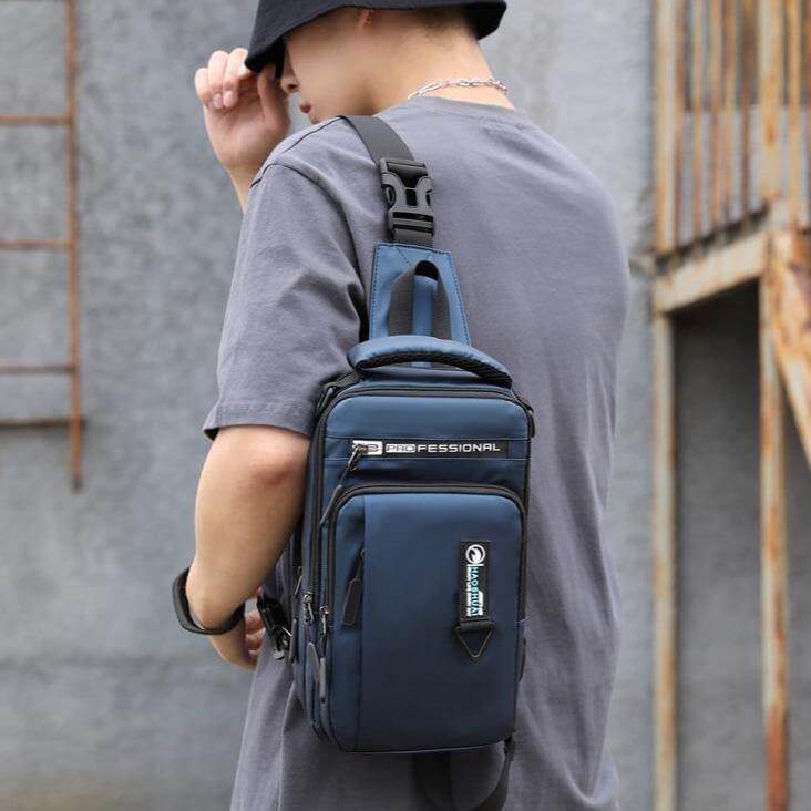Waterproof USB Cross Body Shoulder Bag - Image 11