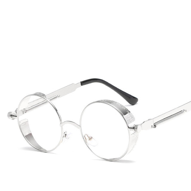Creative Round Retro Round Metal Sunglasses - Image 15