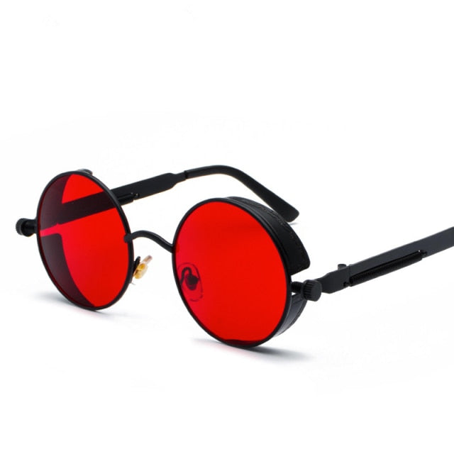 Creative Round Retro Round Metal Sunglasses - Image 7