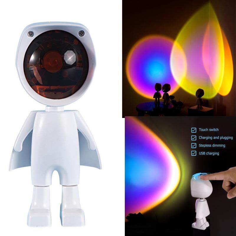 Atmospheric Sunset Robot Lamp LED - MaviGadget