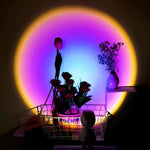 Atmospheric Sunset Robot Lamp LED - MaviGadget