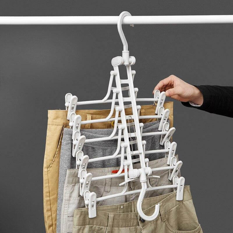 Foldable Non Slip Easy Storage Smart Clothes Hanger - MaviGadget