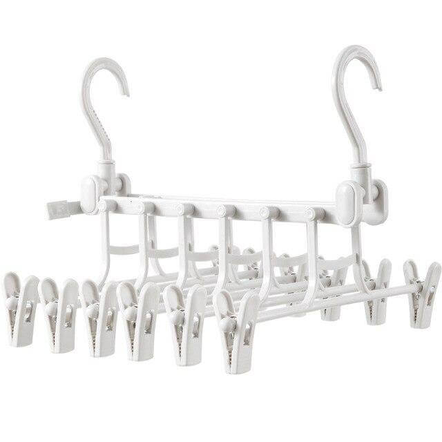 Foldable Non Slip Easy Storage Smart Clothes Hanger - Image 9