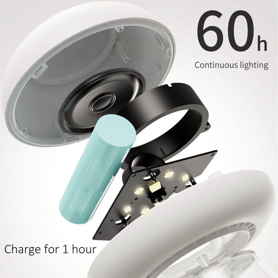 Rechargeable White Cactus USB Mushroom Night Lamp - Image 9
