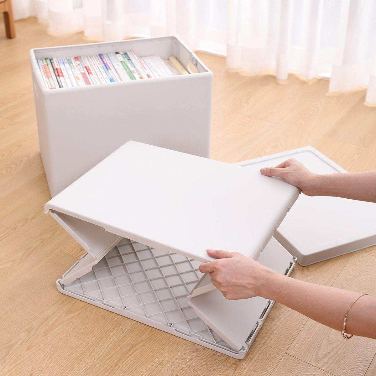 Stackable Folding Home Clothes Storage Organizer Box - MaviGadget