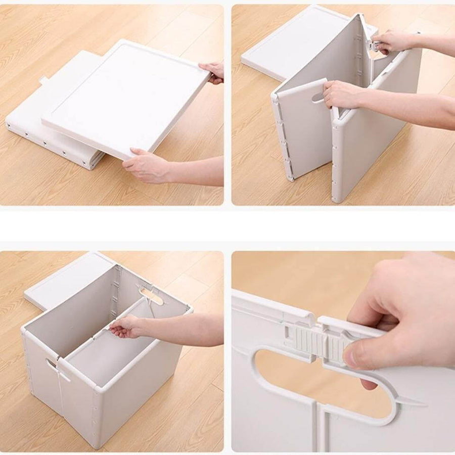 Stackable Folding Home Clothes Storage Organizer Box - Image 1