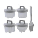 4pcs Silicone Steamed Egg Cooker