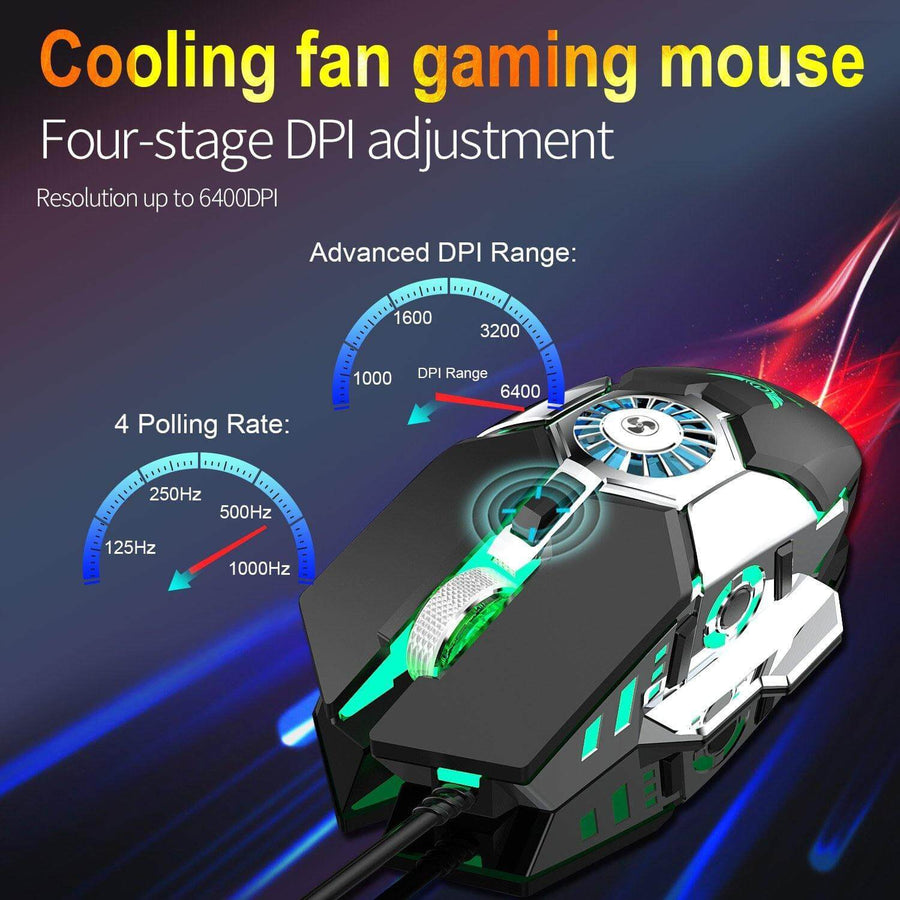 Cooling USB Fan Gaming Mouse - Image 5