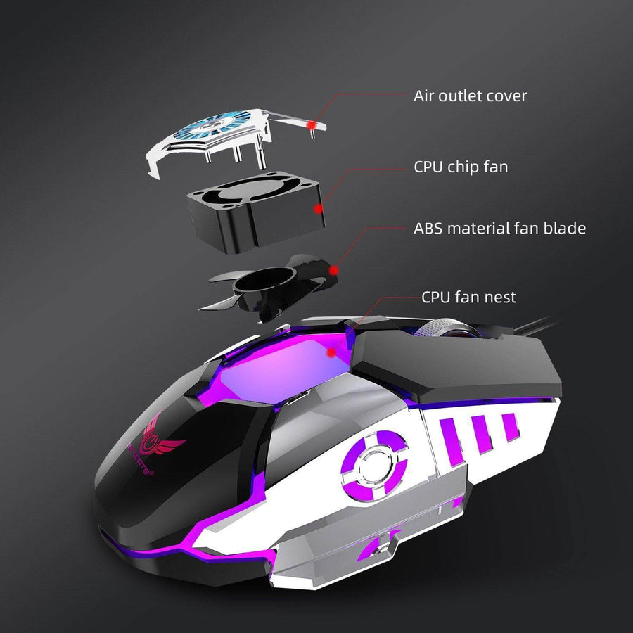 Cooling USB Fan Gaming Mouse - Image 3