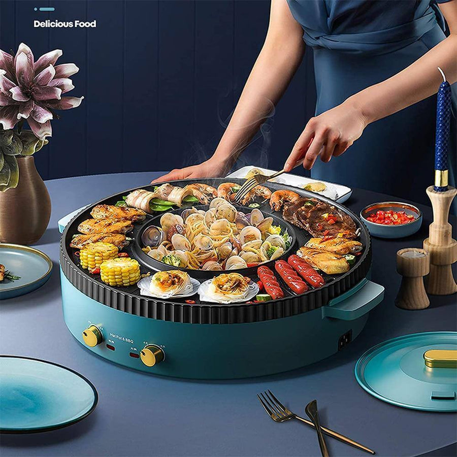 Korean Style Non-stick Smokeless Electric Barbecue Grill - Image 2