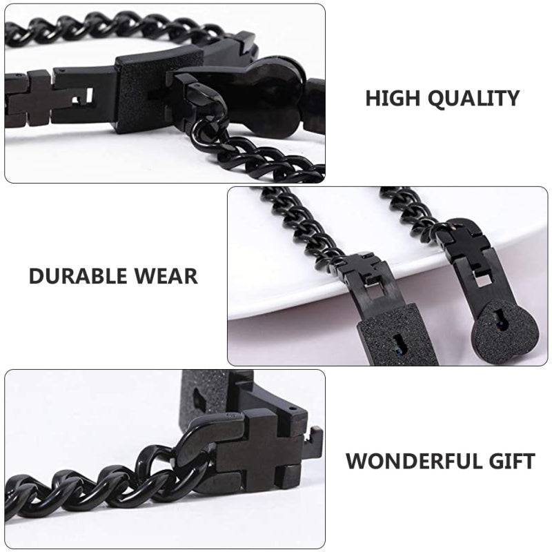 Unique Lovers Heart Lock Bracelets - Image 3